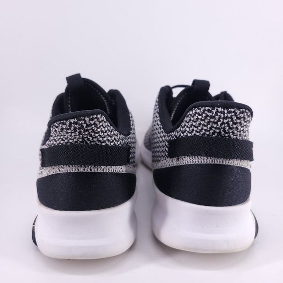 Adidas Lite Racer Cloudfoam Sneakers Men's 10 Black White Running Walking Used - Picture 7 of 11